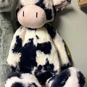 Jellycat Black and White Cow Stuffed Animal